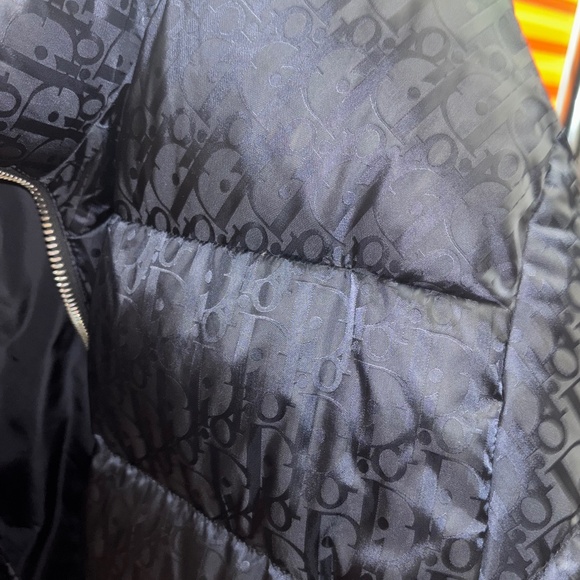 Dior Oblique Down Jacket Navy Blue Technical Jacquard - Picture 3 of 6